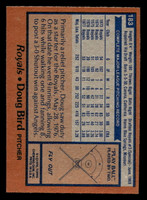 1978 Topps #183 Doug Bird Near Mint+  ID: 519321