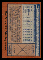 1978 Topps #186 Bob Stanley DP Near Mint+ RC Rookie  ID: 519334