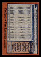 1978 Topps #189 Tommy Lasorda/ DP Near Mint+  ID: 519346