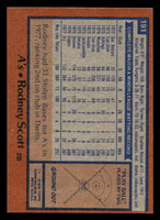 1978 Topps #191 Rodney Scott Near Mint RC Rookie  ID: 519354