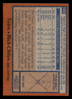 1978 Topps #193 Rich Chiles Near Mint  ID: 519363