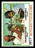 1978 Topps #203 George Foster/Larry Hisle RBI Leaders Near Mint  ID: 519401