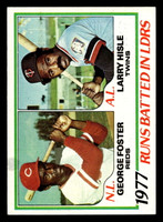1978 Topps #203 George Foster/Larry Hisle RBI Leaders Ex-Mint 