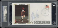 Nolan Ryan First Day Cover FDC Signed Auto PSA/DNA Slab Astros 3,000 Strikeouts  ID: 519444
