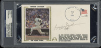 Reggie Jackson First Day Cover FDC Signed Auto PSA/DNA Slab Yankees 400 Home Runs