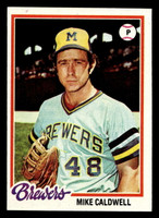 1978 Topps #212 Mike Caldwell Near Mint  ID: 519507