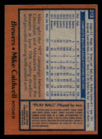 1978 Topps #212 Mike Caldwell Near Mint  ID: 519507