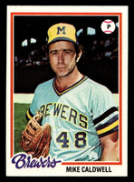 1978 Topps #212 Mike Caldwell Near Mint  ID: 519509