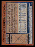 1978 Topps #213 Alan Bannister Near Mint+  ID: 519511