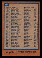 1978 Topps #214 Angels Team Near Mint  ID: 519516