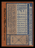 1978 Topps #216 Mike Paxton Ex-Mint RC Rookie  ID: 519524