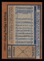1978 Topps #218 Marty Pattin Near Mint  ID: 519530