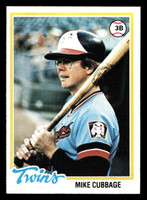 1978 Topps #219 Mike Cubbage Near Mint  ID: 519538