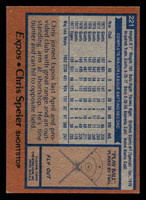 1978 Topps #221 Chris Speier Ex-Mint  ID: 519544