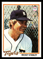 1978 Topps #232 Mickey Stanley Near Mint+  ID: 519588