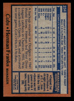 1978 Topps #234 Herman Franks MG Near Mint  ID: 519595
