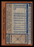 1978 Topps #240 Gene Tenace Near Mint  ID: 519620
