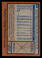 1978 Topps #240 Gene Tenace Near Mint  ID: 519622