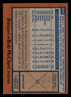 1978 Topps #243 Bob McClure Near Mint  ID: 519632