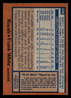 1978 Topps #248 Frank White DP Ex-Mint 