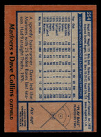 1978 Topps #254 Dave Collins Near Mint+  ID: 519679