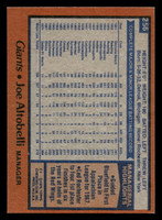 1978 Topps #256 Joe Altobelli/ Near Mint RC Rookie  ID: 519687