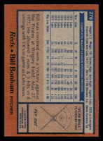 1978 Topps #276 Bill Bonham DP Very Good  ID: 519767