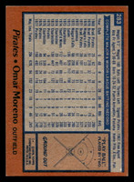 1978 Topps #283 Omar Moreno Near Mint  ID: 519794