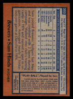1978 Topps #303 Sam Hinds Ex-Mint RC Rookie  ID: 519877