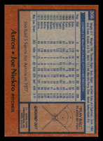 1978 Topps #306 Joe Niekro Near Mint  ID: 519888