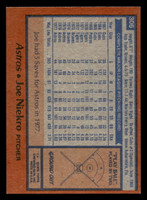 1978 Topps #306 Joe Niekro Near Mint  ID: 519889