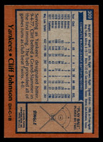 1978 Topps #309 Cliff Johnson Ex-Mint 