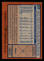 1978 Topps #309 Cliff Johnson Near Mint  ID: 519902