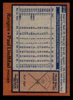 1978 Topps #314 Paul Lindblad Near Mint  ID: 519919