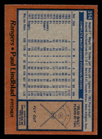 1978 Topps #314 Paul Lindblad Ex-Mint 