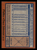 1978 Topps #317 Dave Johnson Near Mint+  ID: 519932