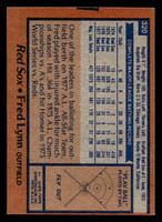 1978 Topps #320 Fred Lynn Near Mint  ID: 519944