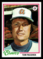 1978 Topps #322 Tom Paciorek Very Good 
