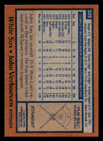 1978 Topps #329 John Verhoeven Near Mint  ID: 519982