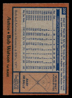 1978 Topps #330 Bob Watson Near Mint  ID: 519985