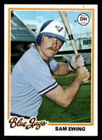 1978 Topps #344 Sam Ewing Near Mint+ RC Rookie  ID: 520041