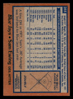1978 Topps #344 Sam Ewing Near Mint+ RC Rookie  ID: 520041