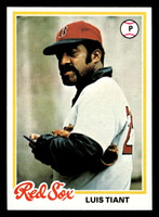 1978 Topps #345 Luis Tiant Near Mint+  ID: 520047