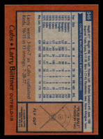 1978 Topps #346 Larry Biittner Near Mint  ID: 520050