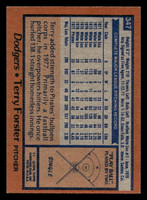 1978 Topps #347 Terry Forster Ex-Mint  ID: 520053