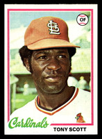 1978 Topps #352 Tony Scott Near Mint RC Rookie  ID: 520072
