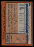 1978 Topps #352 Tony Scott Near Mint RC Rookie  ID: 520073