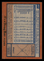 1978 Topps #353 Doug Bair Near Mint RC Rookie  ID: 520077