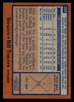 1978 Topps #355 Bill Travers Near Mint+  ID: 520084