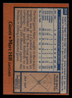 1978 Topps #359 Marc Hill Near Mint  ID: 520102